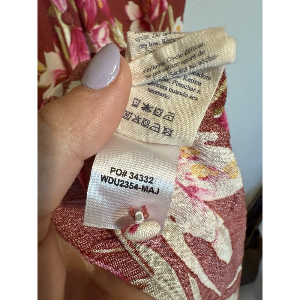 Faherty Sorrento Majorca Floral Button Down Maxi Dress NWT Womens Size Small - Picture 7 of 9
